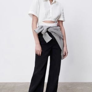 BNWT Zara size 6 Wide Leg Full Length Jeans -